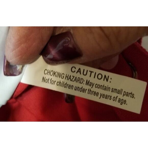 Disneyland Resort Minnie Mouse Small Tote Bag Purse Red with White Polka Dots - Picture 9 of 9